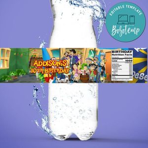 El Chavo del Water Bottle Label Template to Print at Home Instant Download