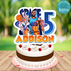 Space jam 2 Cake Topper Template Printable Instant Download