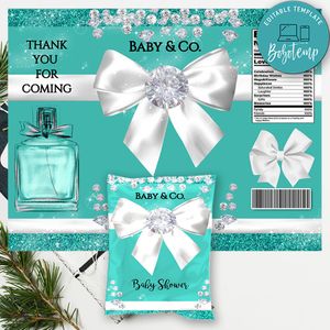 Tiffany & Co Baby Shower Chip Bag Digital File Instant Download