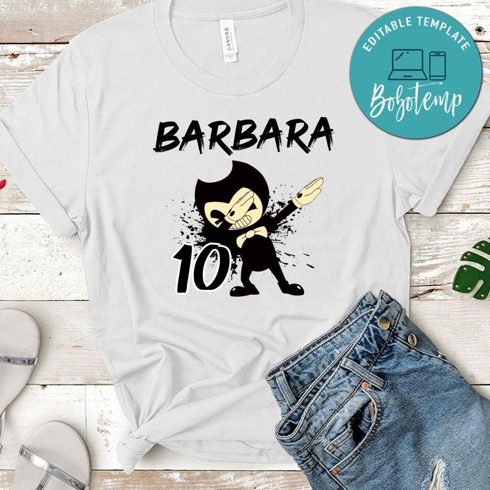 Custom Bendy And The Ink Machine Birthday Shirt for Kid