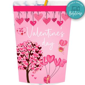 Valentine's Day Capri Sun Labels Digital File Printable Instant Download