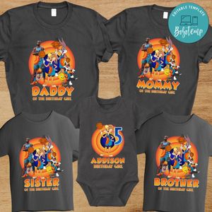 Girl Space jam Birthday Family Trip Vacation PNG file template