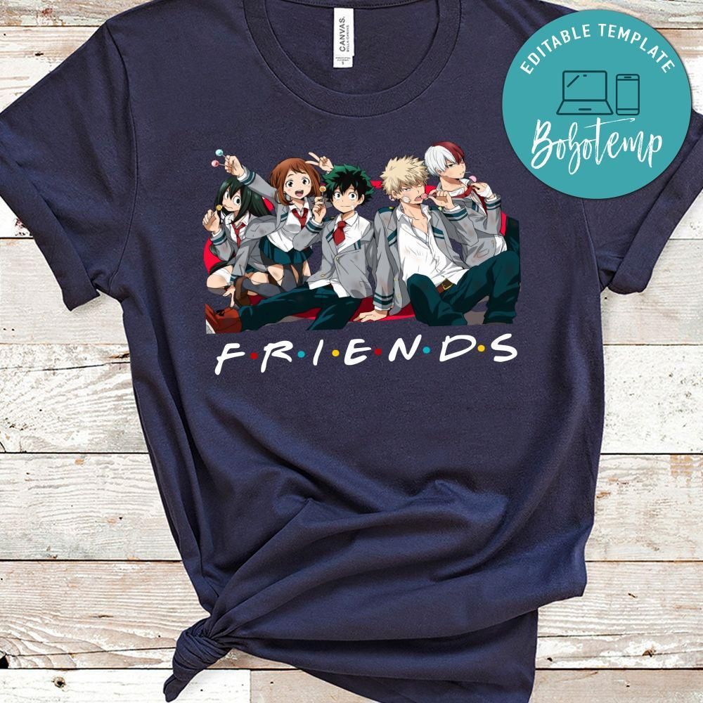 Deku Boku My Hero Academia Friends PNG file template