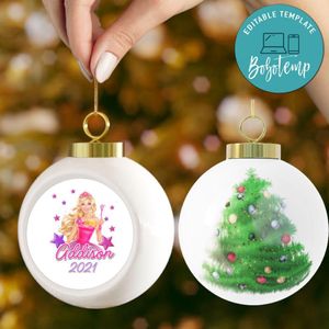 Barbie Christmas Ball Ornament Gift