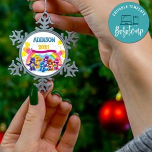 Care Bear Pewter Snowflake Ornament Gift