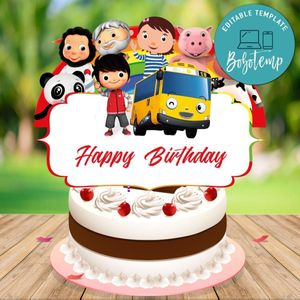 Editable Little Baby Bum Centerpieces Instant Download