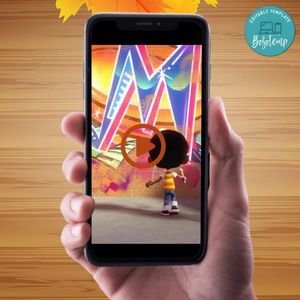 Motown Magic Video Invitation Digital Template Customizable Instant Download