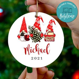 Gnome Christmas Acrylic Ornament Gift
