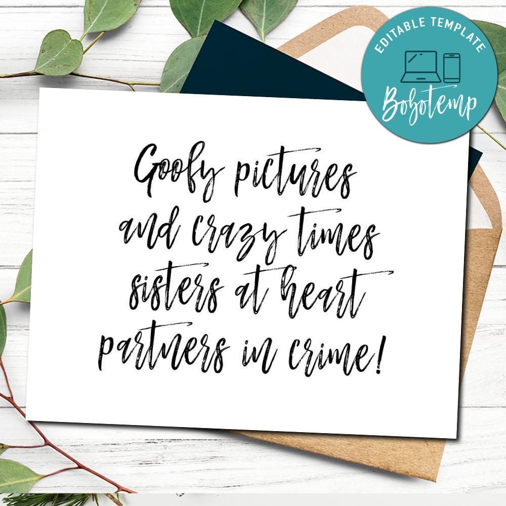 Cute Bridesmaid Proposal Card Template to print at home DIY | Bobotemp