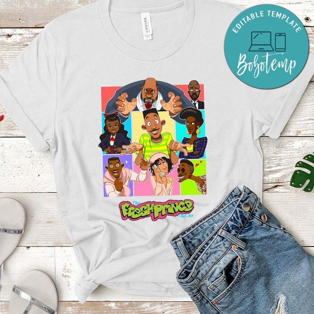 The Fresh Prince Of Bel Air Matching Jordan 5 Sneaker Cute PNG file template