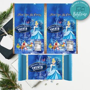 Cinderella Princess Rice Krispie Treat Digital File Printable Instant Download