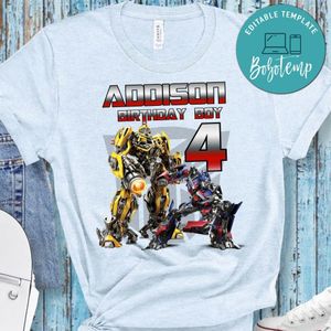 Custom Rescue Bots 5th Birthday Shirt for Boy