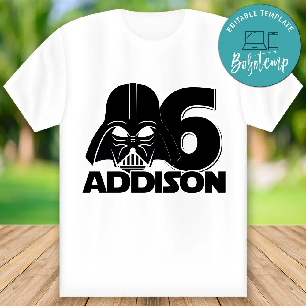 Darth Vader Happy Birthday Shirt Png File Instant Download Bobotemp