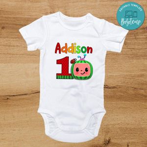 Cocomelon First Birthday bodysuit