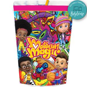 Magic Motown Capri Sun Labels Digital File Printable Instant Download