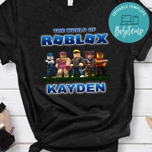 Custom The World of Roblox Birthday T-Shirt for Boy
