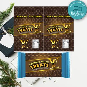 Luxury Rice Krispie Treat Digital File Printable Instant Download