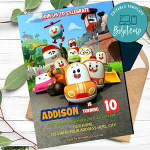 Cory Carson Birthday Flyer Template to Print at Home Instant Download