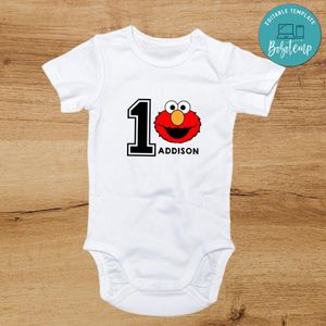 Elmo First Birthday bodysuit