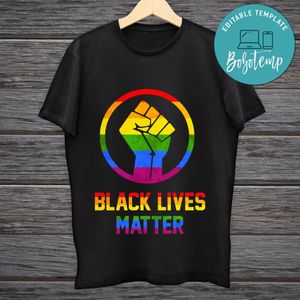 Black Lives Matter Pride Tolerance Rainbow Shirt PNG files Printable Instant Download