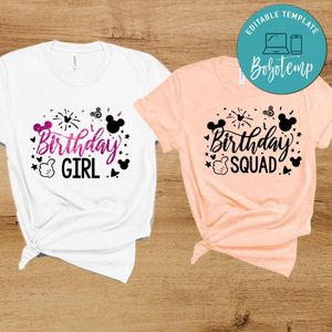 Disney Mickey Birthday Squad Party PNG file template