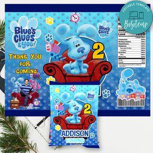 Blue's Clues Chip Bag Digital File Instant Download