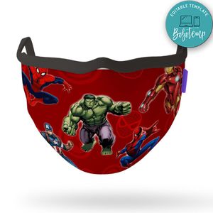 Printable Avengers Face Mask Digital File Instant Download