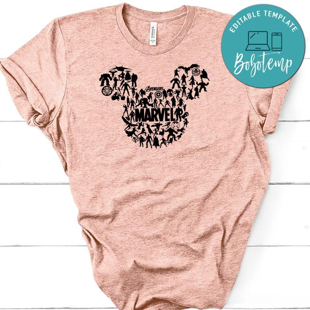 Marvel Avengers Disney Family Trip T-Shirt
