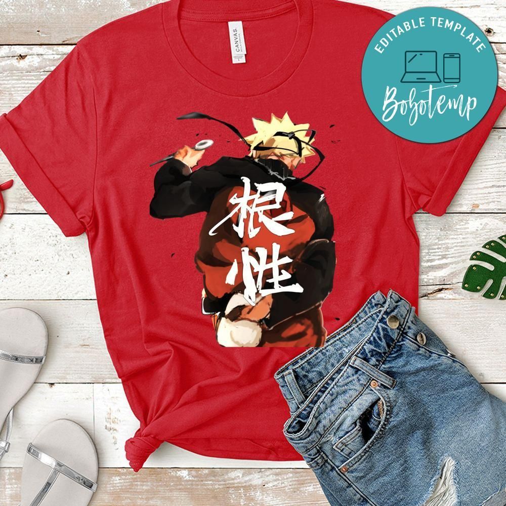 Men Naruto Anime Inspired PNG file template