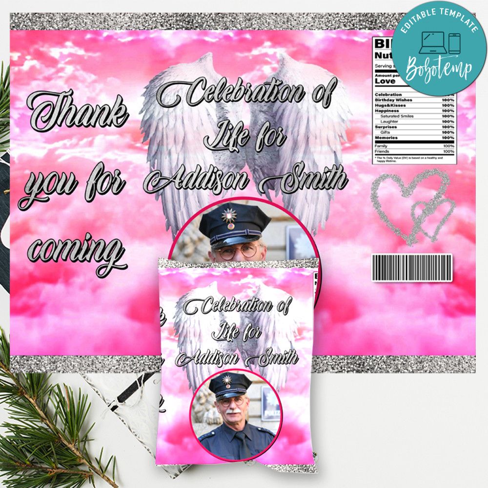 Memorial Chip Bag Digital File Printable DIY | Bobotemp