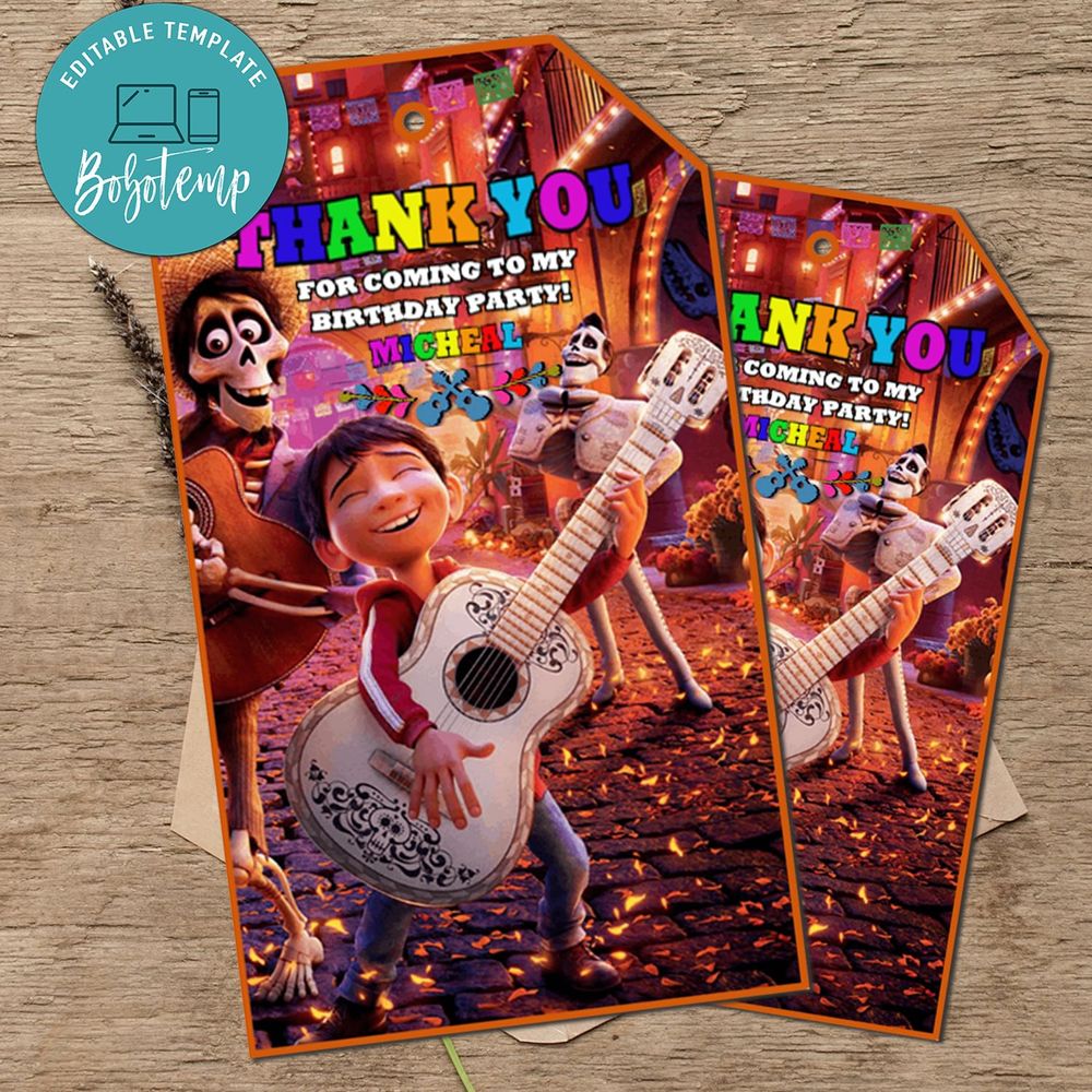 Coco Fiesta Birthday Flyer Printable - Dia De Los Muertos