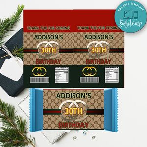 Gucci Candy Wrapper Digital File Printable Instant Download