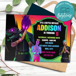 J balvin Invitation Customizable Template Instant Download