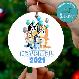 Bluey Christmas Acrylic Ornament Gift