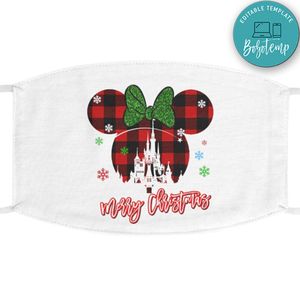 Disney Minnie Mouse Christmas Face Mask