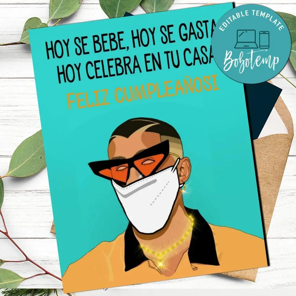 Bad Bunny Quarantine Card Bobotemp