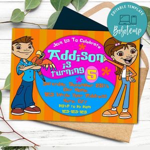 Maya and Miguel Invitation Customizable template Instant Download