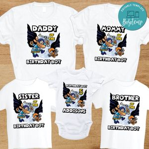 Dogman family birthday party PNG file template