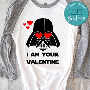 Darth Vader I Am Your Valentine PNG file template