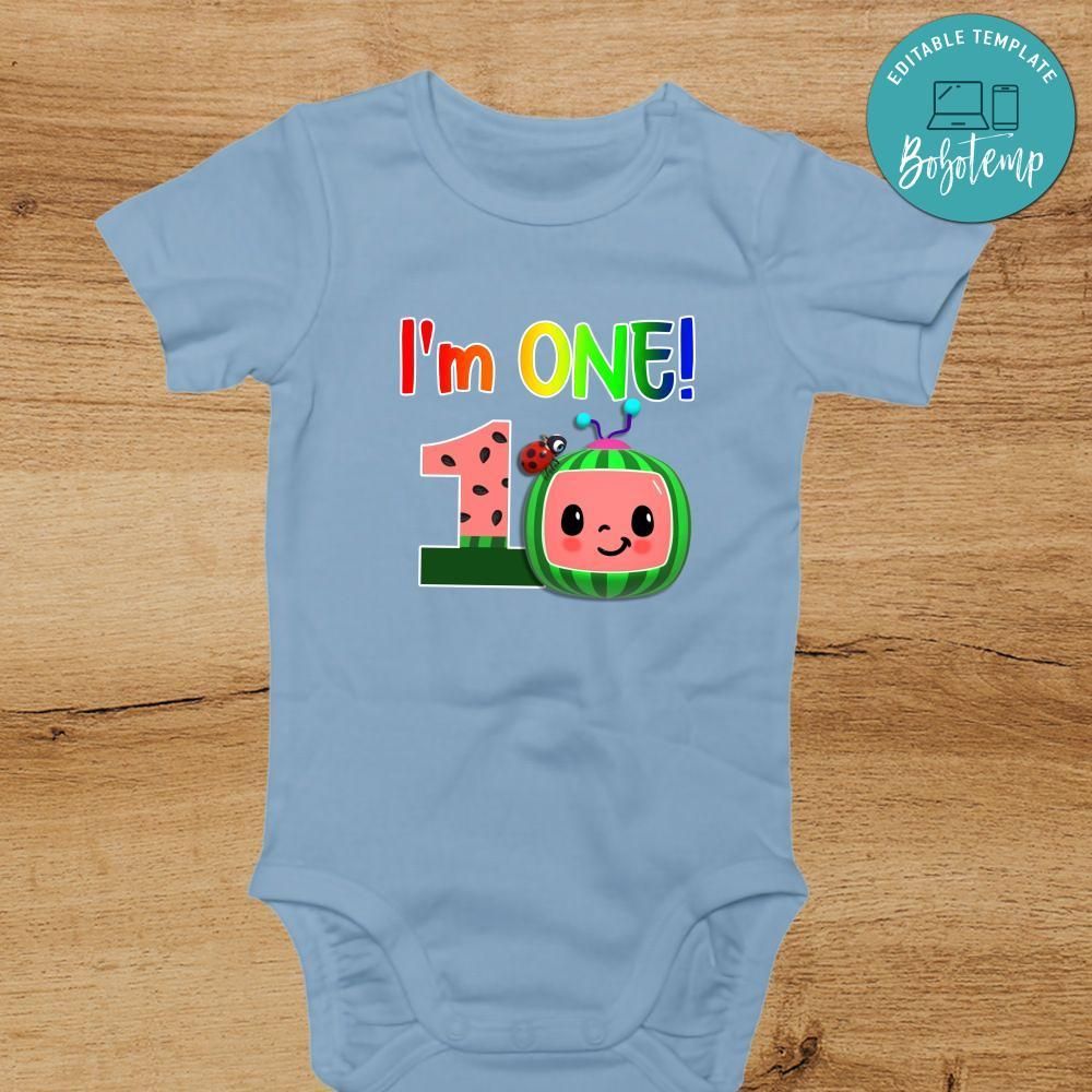 Cocomelon I'm ONE PNG file template