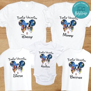 Custom Disney trip 2021 Family Matching Vacation PNG file template