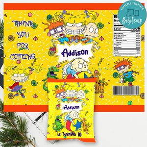 Rugrats Chip Bag Digital File Printable Instant Download