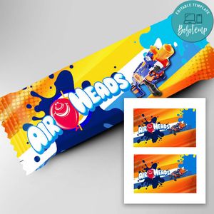 Nerf Gun Candy Bar Digital File Printable Instant Download