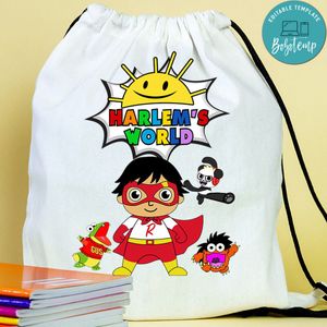 Personalised Ryan's World Drawstring Bag