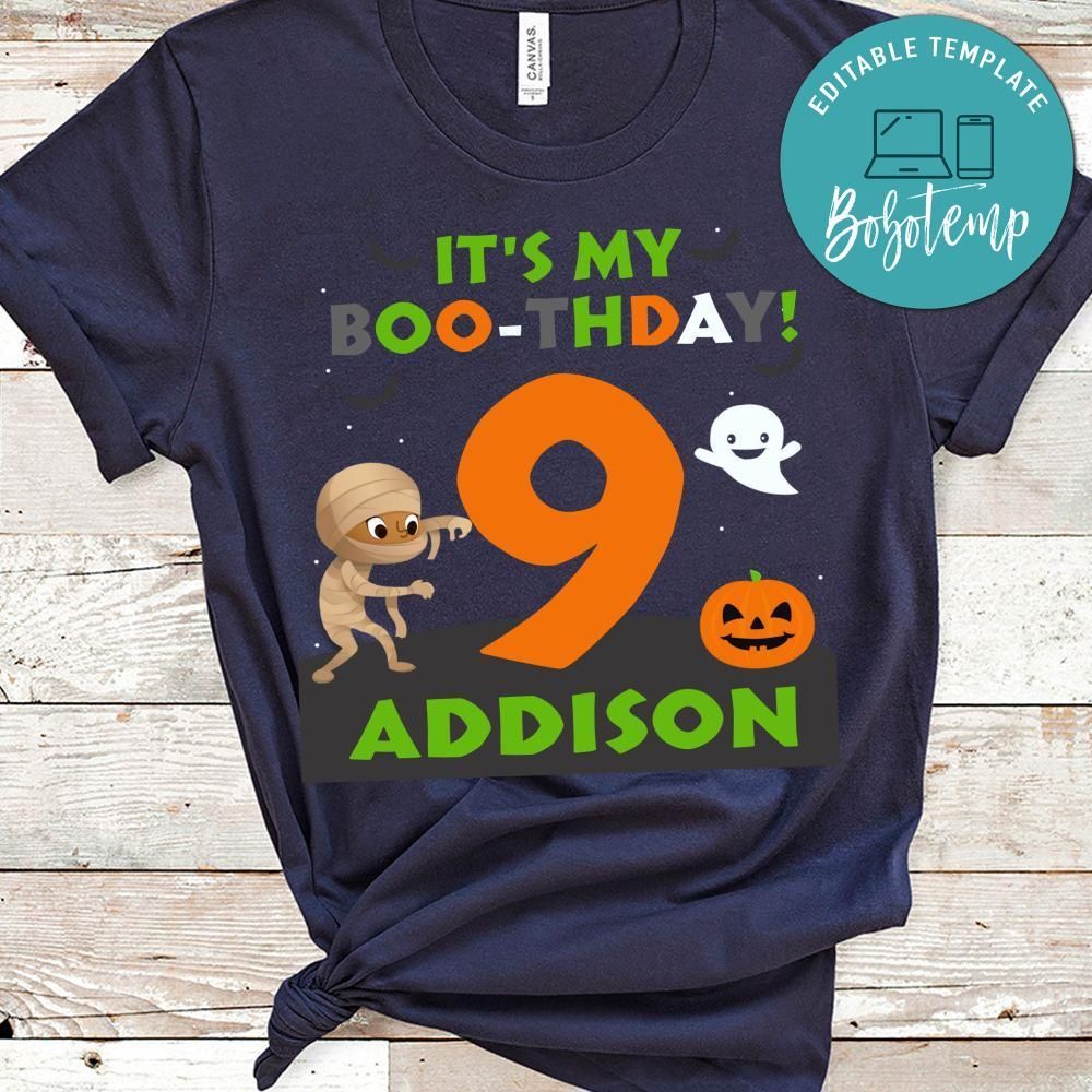 Halloween Birthday T-Shirt for Kid