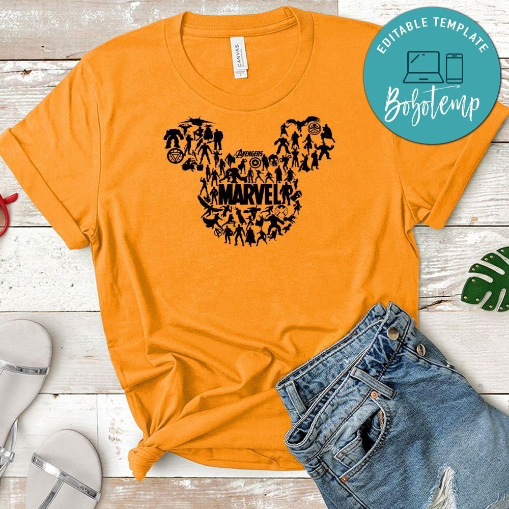 Marvel Avengers Disney Family Trip T-Shirt