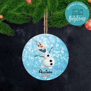 Olaf Disney Frozen 2 Christmas Wood Ornament Gift