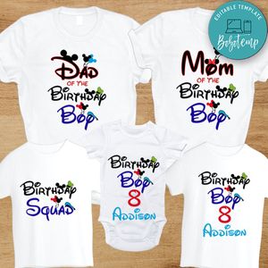 Disney birthday family shirts - Disney birthday squad shirts