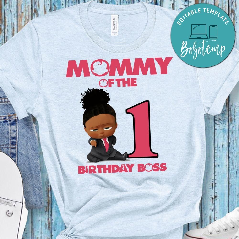 African Girl boss baby mommy TShirt Bobotemp
