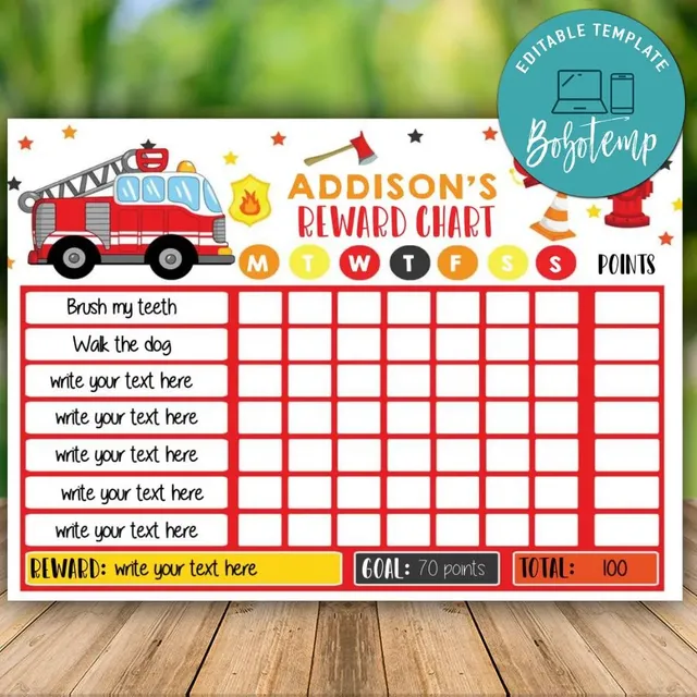 printable-firetruck-reward-chart-instant-download-bobotemp